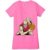 Ladies' Jersey Short-Sleeve Deep V-Neck T-Shirt Thumbnail