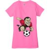 Ladies' Jersey Short-Sleeve Deep V-Neck T-Shirt Thumbnail