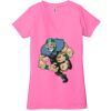 Ladies' Jersey Short-Sleeve Deep V-Neck T-Shirt Thumbnail