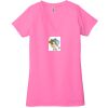 Ladies' Jersey Short-Sleeve Deep V-Neck T-Shirt Thumbnail