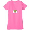 Ladies' Jersey Short-Sleeve Deep V-Neck T-Shirt Thumbnail
