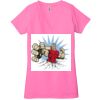 Ladies' Jersey Short-Sleeve Deep V-Neck T-Shirt Thumbnail