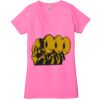Ladies' Jersey Short-Sleeve Deep V-Neck T-Shirt Thumbnail