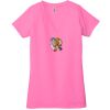 Ladies' Jersey Short-Sleeve Deep V-Neck T-Shirt Thumbnail