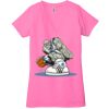 Ladies' Jersey Short-Sleeve Deep V-Neck T-Shirt Thumbnail