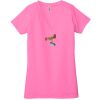 Ladies' Jersey Short-Sleeve Deep V-Neck T-Shirt Thumbnail