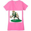 Ladies' Jersey Short-Sleeve Deep V-Neck T-Shirt Thumbnail
