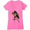 Ladies' Jersey Short-Sleeve Deep V-Neck T-Shirt Thumbnail
