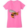 Ladies' Jersey Short-Sleeve Deep V-Neck T-Shirt Thumbnail