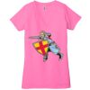 Ladies' Jersey Short-Sleeve Deep V-Neck T-Shirt Thumbnail