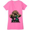 Ladies' Jersey Short-Sleeve Deep V-Neck T-Shirt Thumbnail