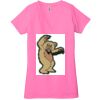 Ladies' Jersey Short-Sleeve Deep V-Neck T-Shirt Thumbnail