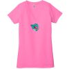 Ladies' Jersey Short-Sleeve Deep V-Neck T-Shirt Thumbnail