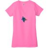 Ladies' Jersey Short-Sleeve Deep V-Neck T-Shirt Thumbnail