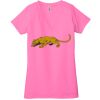 Ladies' Jersey Short-Sleeve Deep V-Neck T-Shirt Thumbnail