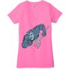 Ladies' Jersey Short-Sleeve Deep V-Neck T-Shirt Thumbnail