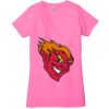 Ladies' Jersey Short-Sleeve Deep V-Neck T-Shirt Thumbnail