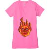 Ladies' Jersey Short-Sleeve Deep V-Neck T-Shirt Thumbnail