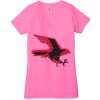 Ladies' Jersey Short-Sleeve Deep V-Neck T-Shirt Thumbnail