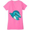 Ladies' Jersey Short-Sleeve Deep V-Neck T-Shirt Thumbnail