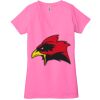 Ladies' Jersey Short-Sleeve Deep V-Neck T-Shirt Thumbnail