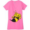 Ladies' Jersey Short-Sleeve Deep V-Neck T-Shirt Thumbnail