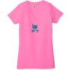 Ladies' Jersey Short-Sleeve Deep V-Neck T-Shirt Thumbnail