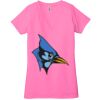 Ladies' Jersey Short-Sleeve Deep V-Neck T-Shirt Thumbnail