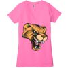 Ladies' Jersey Short-Sleeve Deep V-Neck T-Shirt Thumbnail
