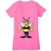 Ladies' Jersey Short-Sleeve Deep V-Neck T-Shirt Thumbnail