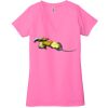 Ladies' Jersey Short-Sleeve Deep V-Neck T-Shirt Thumbnail