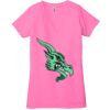 Ladies' Jersey Short-Sleeve Deep V-Neck T-Shirt Thumbnail