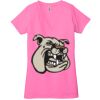 Ladies' Jersey Short-Sleeve Deep V-Neck T-Shirt Thumbnail