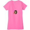 Ladies' Jersey Short-Sleeve Deep V-Neck T-Shirt Thumbnail