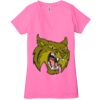 Ladies' Jersey Short-Sleeve Deep V-Neck T-Shirt Thumbnail