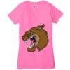Ladies' Jersey Short-Sleeve Deep V-Neck T-Shirt Thumbnail