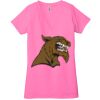 Ladies' Jersey Short-Sleeve Deep V-Neck T-Shirt Thumbnail