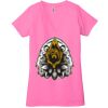 Ladies' Jersey Short-Sleeve Deep V-Neck T-Shirt Thumbnail