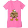Ladies' Jersey Short-Sleeve Deep V-Neck T-Shirt Thumbnail