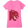 Ladies' Jersey Short-Sleeve Deep V-Neck T-Shirt Thumbnail