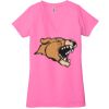 Ladies' Jersey Short-Sleeve Deep V-Neck T-Shirt Thumbnail