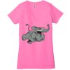 Ladies' Jersey Short-Sleeve Deep V-Neck T-Shirt Thumbnail