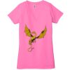Ladies' Jersey Short-Sleeve Deep V-Neck T-Shirt Thumbnail