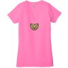 Ladies' Jersey Short-Sleeve Deep V-Neck T-Shirt Thumbnail