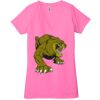 Ladies' Jersey Short-Sleeve Deep V-Neck T-Shirt Thumbnail
