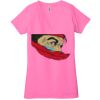 Ladies' Jersey Short-Sleeve Deep V-Neck T-Shirt Thumbnail