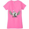 Ladies' Jersey Short-Sleeve Deep V-Neck T-Shirt Thumbnail