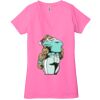Ladies' Jersey Short-Sleeve Deep V-Neck T-Shirt Thumbnail