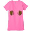 Ladies' Jersey Short-Sleeve Deep V-Neck T-Shirt Thumbnail