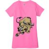 Ladies' Jersey Short-Sleeve Deep V-Neck T-Shirt Thumbnail